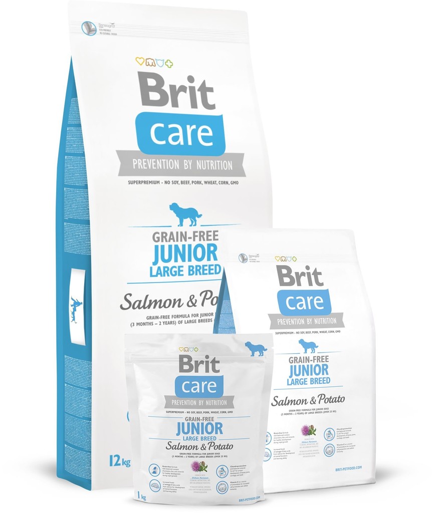 granule Brit Care Grain-free Junior Large Breed Salmon & Potato