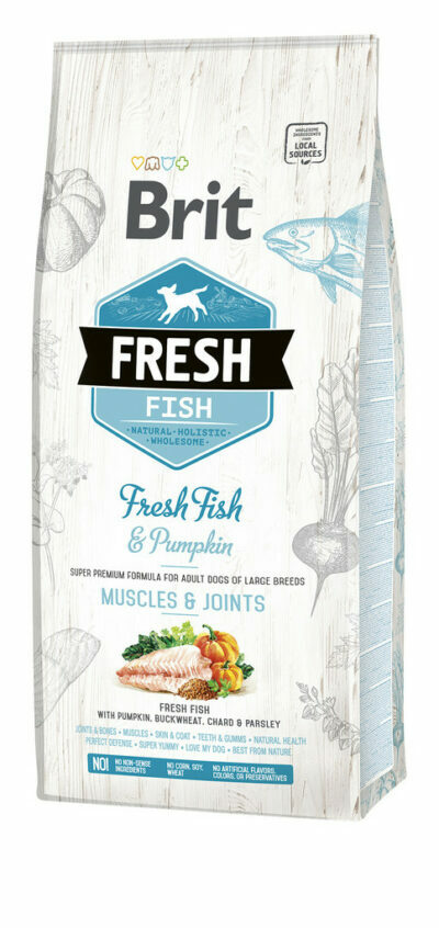 Brit Fresh Fish with Pumpkin Adult Large Muscles & Joints