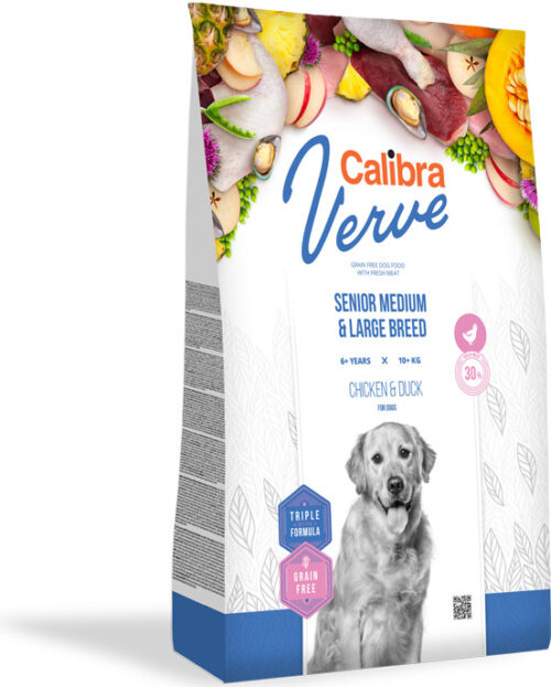 Calibra Dog Verve GF Senior M&L Chicken&Duck